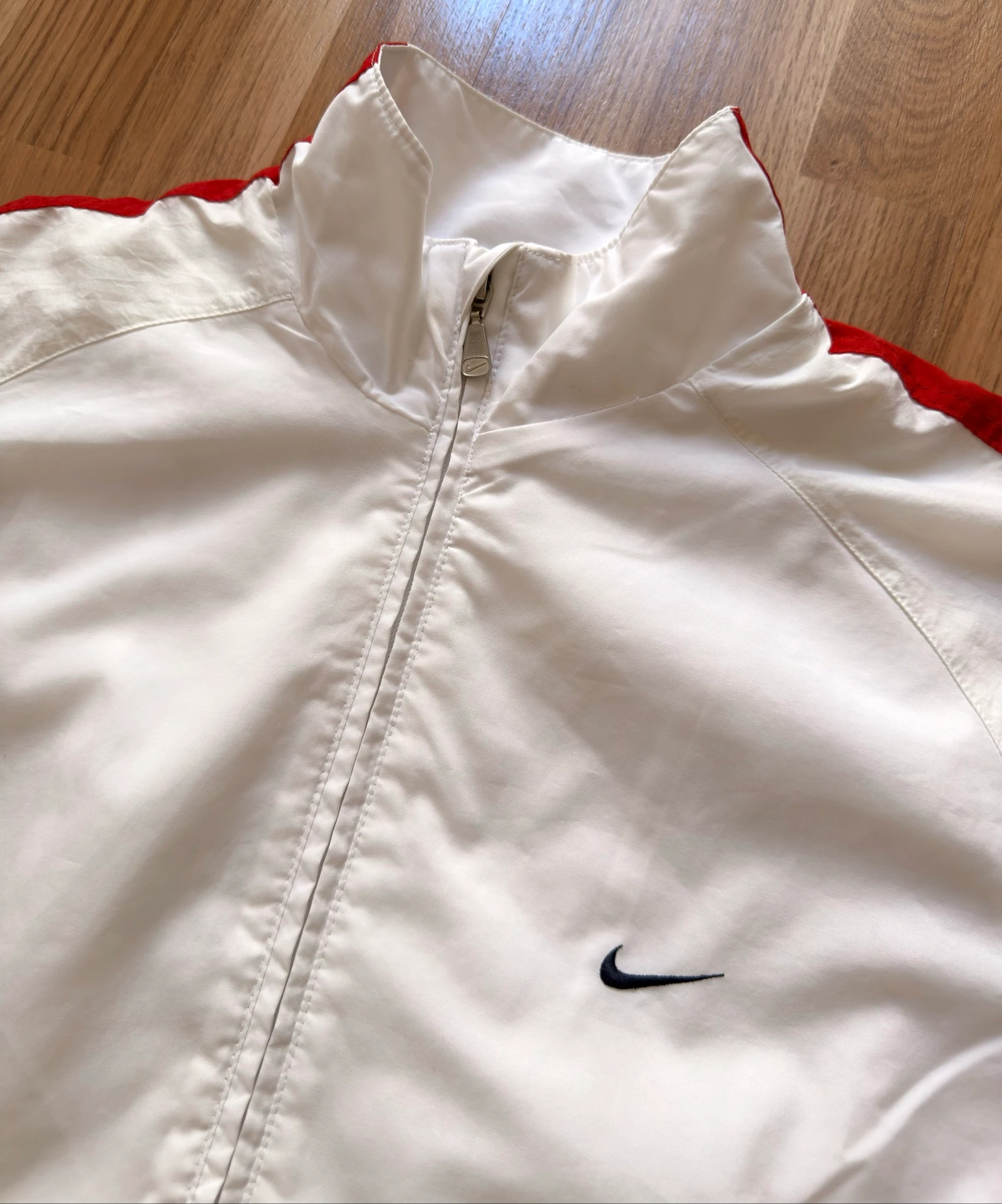 Nike Air Vintage 90s Track Jacket White & Red - Rare 1999 Archive Piece - Size M/L – photo 7